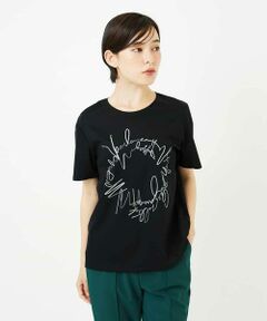 Maison de CINQ / メゾン ドゥ サンク カットソー | 【小さいサイズ/接触冷感】ブレード刺繍デザインカットソー