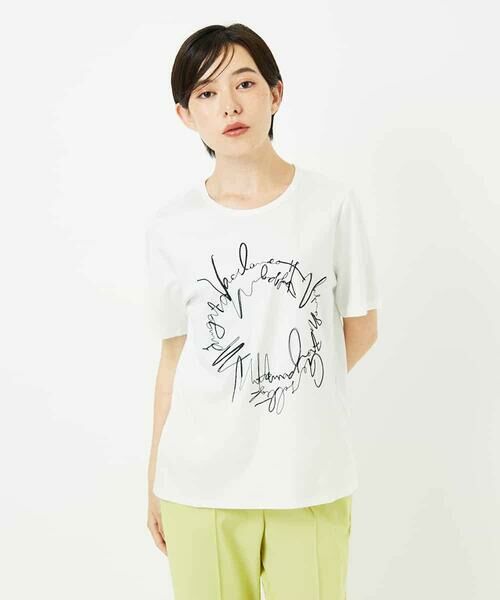 Maison de CINQ / メゾン ドゥ サンク カットソー | 【小さいサイズ/接触冷感】ブレード刺繍デザインカットソー | 詳細3