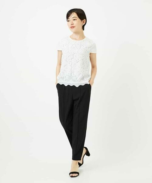 Maison de CINQ / メゾン ドゥ サンク ショート・ハーフ・半端丈パンツ | 【小さいサイズ/接触冷感/吸汗速乾/洗濯機で洗える】センタークリースプルオンパンツ | 詳細23