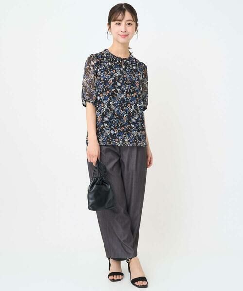 Maison de CINQ / メゾン ドゥ サンク シャツ・ブラウス | 【小さいサイズ】フラワードットプリントシフォンブラウス/洗濯機で洗える | 詳細20