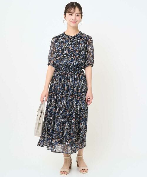 Maison de CINQ / メゾン ドゥ サンク シャツ・ブラウス | 【小さいサイズ】フラワードットプリントシフォンブラウス/洗濯機で洗える | 詳細22