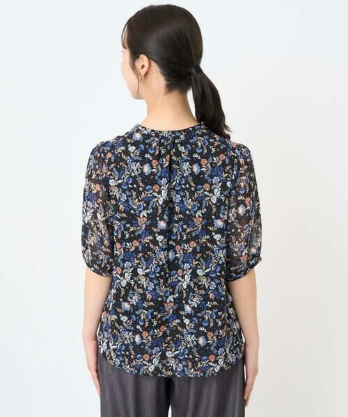 Maison de CINQ / メゾン ドゥ サンク シャツ・ブラウス | 【小さいサイズ】フラワードットプリントシフォンブラウス/洗濯機で洗える | 詳細5