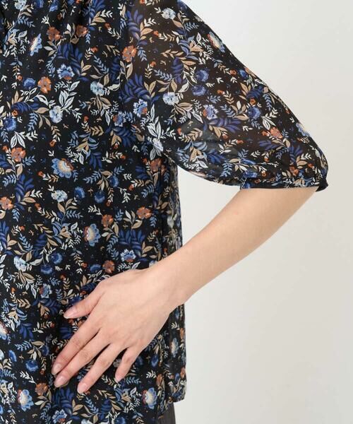 Maison de CINQ / メゾン ドゥ サンク シャツ・ブラウス | 【小さいサイズ】フラワードットプリントシフォンブラウス/洗濯機で洗える | 詳細8