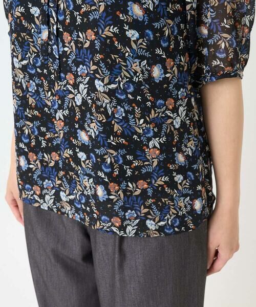 Maison de CINQ / メゾン ドゥ サンク シャツ・ブラウス | 【小さいサイズ】フラワードットプリントシフォンブラウス/洗濯機で洗える | 詳細9
