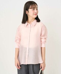 Maison de CINQ / メゾン ドゥ サンク シャツ・ブラウス | 【小さいサイズ】シアーローンシャツブラウス/洗える