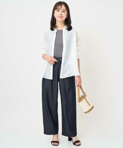 Maison de CINQ / メゾン ドゥ サンク シャツ・ブラウス | 【小さいサイズ】シアーローンシャツブラウス/洗える | 詳細16