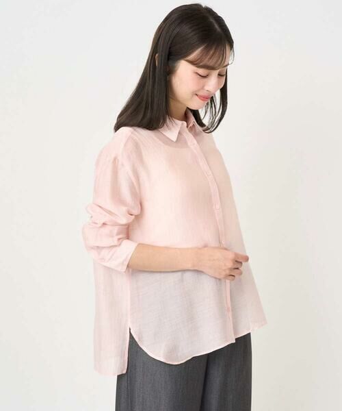 Maison de CINQ / メゾン ドゥ サンク シャツ・ブラウス | 【小さいサイズ】シアーローンシャツブラウス/洗える | 詳細3