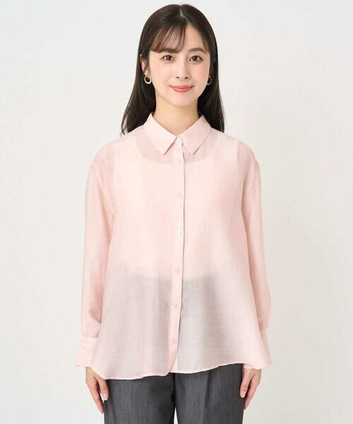 Maison de CINQ / メゾン ドゥ サンク シャツ・ブラウス | 【小さいサイズ】シアーローンシャツブラウス/洗える | 詳細4