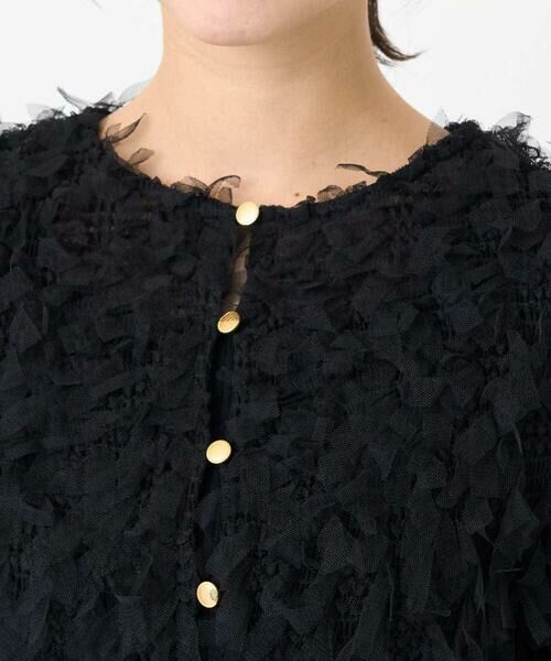 Maison de CINQ / メゾン ドゥ サンク シャツ・ブラウス | 【小さいサイズ】釦デザインチュールトップス/前後2way/洗える | 詳細10