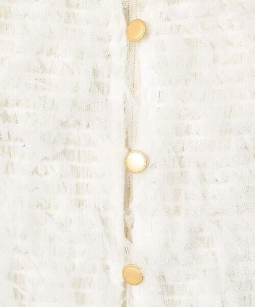 Maison de CINQ / メゾン ドゥ サンク シャツ・ブラウス | 【小さいサイズ】釦デザインチュールトップス/前後2way/洗える | 詳細14