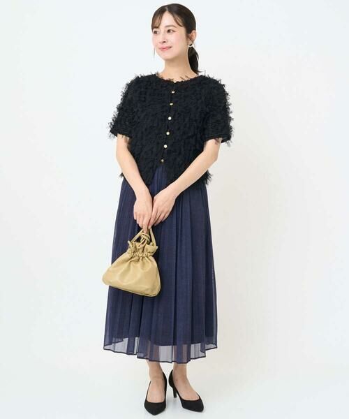 Maison de CINQ / メゾン ドゥ サンク シャツ・ブラウス | 【小さいサイズ】釦デザインチュールトップス/前後2way/洗える | 詳細23