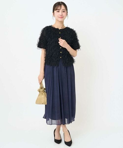 Maison de CINQ / メゾン ドゥ サンク シャツ・ブラウス | 【小さいサイズ】釦デザインチュールトップス/前後2way/洗える | 詳細24