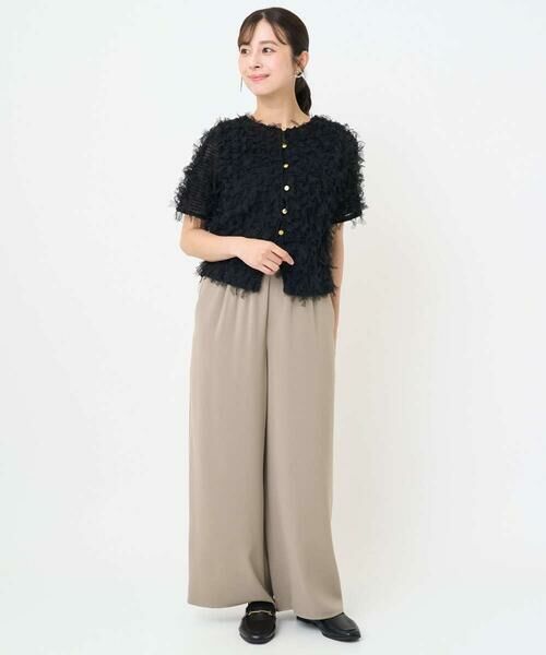 Maison de CINQ / メゾン ドゥ サンク シャツ・ブラウス | 【小さいサイズ】釦デザインチュールトップス/前後2way/洗える | 詳細26