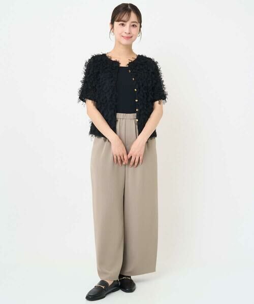 Maison de CINQ / メゾン ドゥ サンク シャツ・ブラウス | 【小さいサイズ】釦デザインチュールトップス/前後2way/洗える | 詳細27