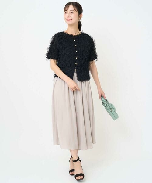 Maison de CINQ / メゾン ドゥ サンク シャツ・ブラウス | 【小さいサイズ】釦デザインチュールトップス/前後2way/洗える | 詳細28