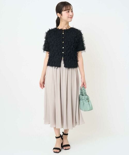 Maison de CINQ / メゾン ドゥ サンク シャツ・ブラウス | 【小さいサイズ】釦デザインチュールトップス/前後2way/洗える | 詳細29