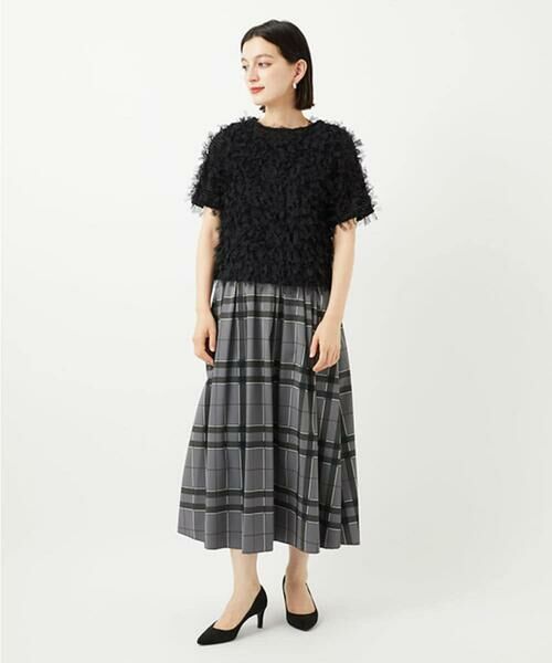 Maison de CINQ / メゾン ドゥ サンク シャツ・ブラウス | 【小さいサイズ】釦デザインチュールトップス/前後2way/洗える | 詳細30