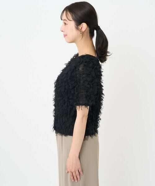 Maison de CINQ / メゾン ドゥ サンク シャツ・ブラウス | 【小さいサイズ】釦デザインチュールトップス/前後2way/洗える | 詳細8