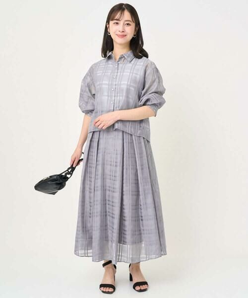 Maison de CINQ / メゾン ドゥ サンク シャツ・ブラウス | 【小さいサイズ】シアードビーチェックシャツブラウス/洗濯機で洗える | 詳細14