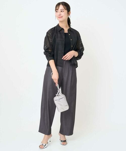 Maison de CINQ / メゾン ドゥ サンク シャツ・ブラウス | 【小さいサイズ】シアードビーチェックシャツブラウス/洗濯機で洗える | 詳細16