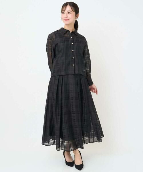 Maison de CINQ / メゾン ドゥ サンク シャツ・ブラウス | 【小さいサイズ】シアードビーチェックシャツブラウス/洗濯機で洗える | 詳細20