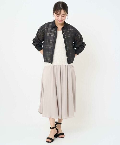 Maison de CINQ / メゾン ドゥ サンク シャツ・ブラウス | 【小さいサイズ】シアードビーチェックシャツブラウス/洗濯機で洗える | 詳細23