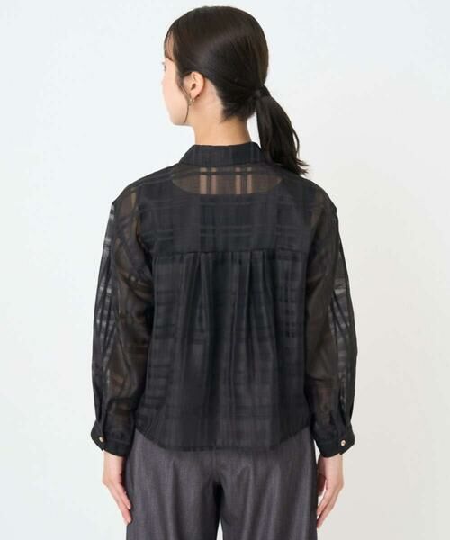 Maison de CINQ / メゾン ドゥ サンク シャツ・ブラウス | 【小さいサイズ】シアードビーチェックシャツブラウス/洗濯機で洗える | 詳細7