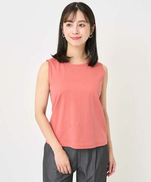 Maison de CINQ / メゾン ドゥ サンク シャツ・ブラウス | 【小さいサイズ】レイヤードチュールブラウス×タンクトップ/接触冷感/洗える | 詳細15