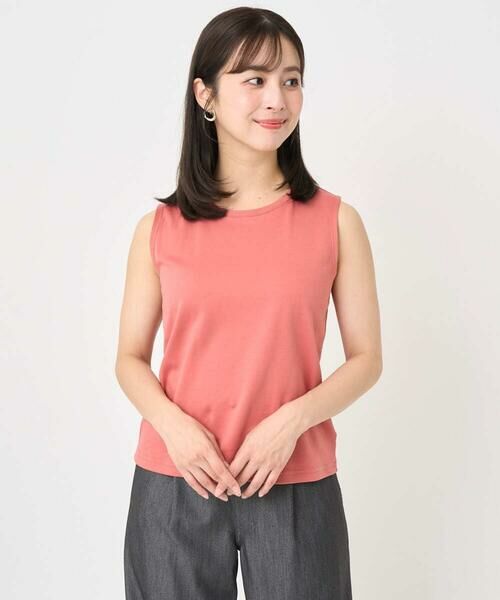 Maison de CINQ / メゾン ドゥ サンク シャツ・ブラウス | 【小さいサイズ】レイヤードチュールブラウス×タンクトップ/接触冷感/洗える | 詳細16