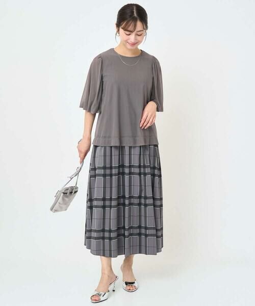 Maison de CINQ / メゾン ドゥ サンク シャツ・ブラウス | 【小さいサイズ】レイヤードチュールブラウス×タンクトップ/接触冷感/洗える | 詳細27