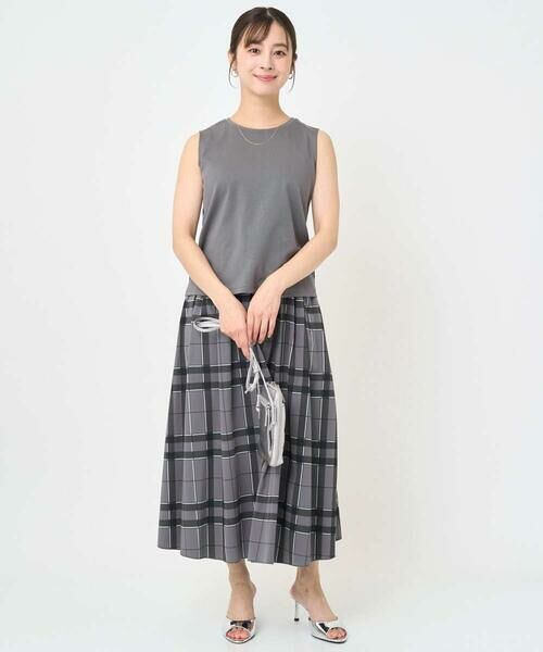 Maison de CINQ / メゾン ドゥ サンク シャツ・ブラウス | 【小さいサイズ】レイヤードチュールブラウス×タンクトップ/接触冷感/洗える | 詳細30