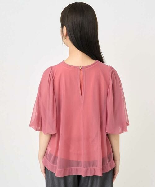 Maison de CINQ / メゾン ドゥ サンク シャツ・ブラウス | 【小さいサイズ】レイヤードチュールブラウス×タンクトップ/接触冷感/洗える | 詳細6