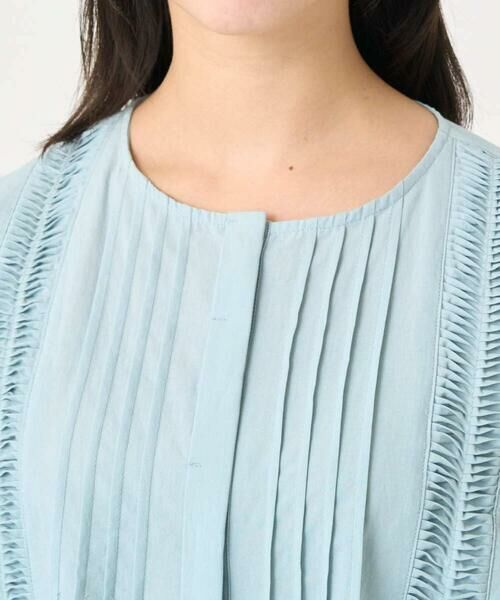 Maison de CINQ / メゾン ドゥ サンク シャツ・ブラウス | 【小さいサイズ】コットンボイルピンタックデザインブラウス/洗える | 詳細6