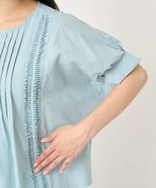 Maison de CINQ / メゾン ドゥ サンク シャツ・ブラウス | 【小さいサイズ】コットンボイルピンタックデザインブラウス/洗える | 詳細7