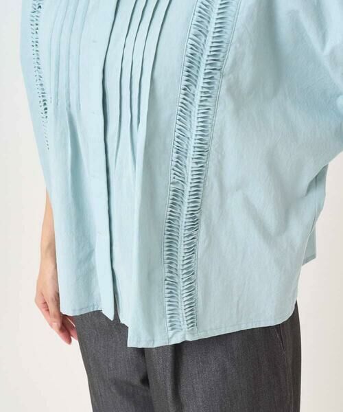 Maison de CINQ / メゾン ドゥ サンク シャツ・ブラウス | 【小さいサイズ】コットンボイルピンタックデザインブラウス/洗える | 詳細8
