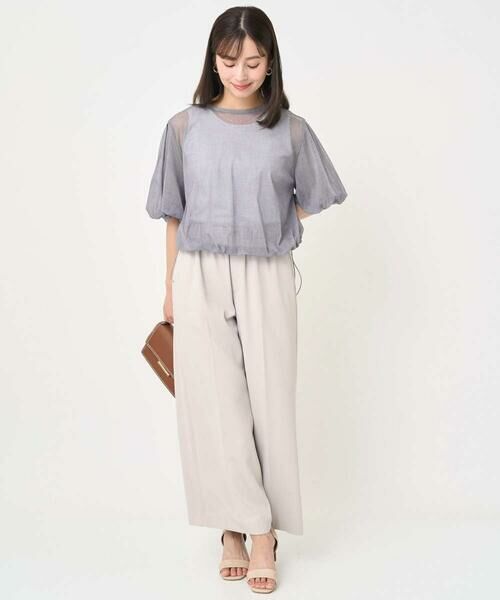 Maison de CINQ / メゾン ドゥ サンク シャツ・ブラウス | 【小さいサイズ】デニム調シアーブラウス/洗濯機で洗える | 詳細20