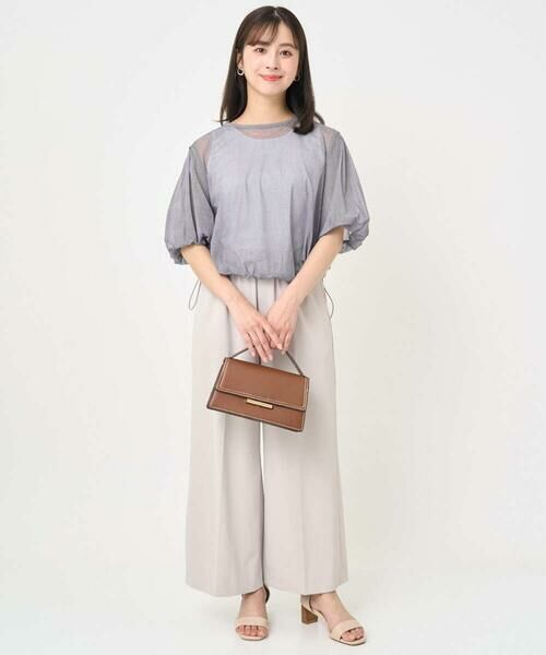 Maison de CINQ / メゾン ドゥ サンク シャツ・ブラウス | 【小さいサイズ】デニム調シアーブラウス/洗濯機で洗える | 詳細21