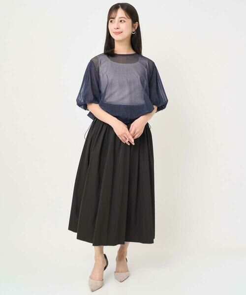 Maison de CINQ / メゾン ドゥ サンク シャツ・ブラウス | 【小さいサイズ】デニム調シアーブラウス/洗濯機で洗える | 詳細28