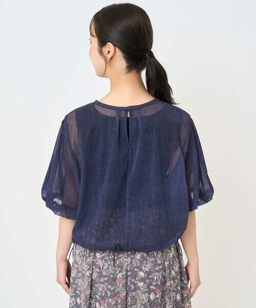 Maison de CINQ / メゾン ドゥ サンク シャツ・ブラウス | 【小さいサイズ】デニム調シアーブラウス/洗濯機で洗える | 詳細8