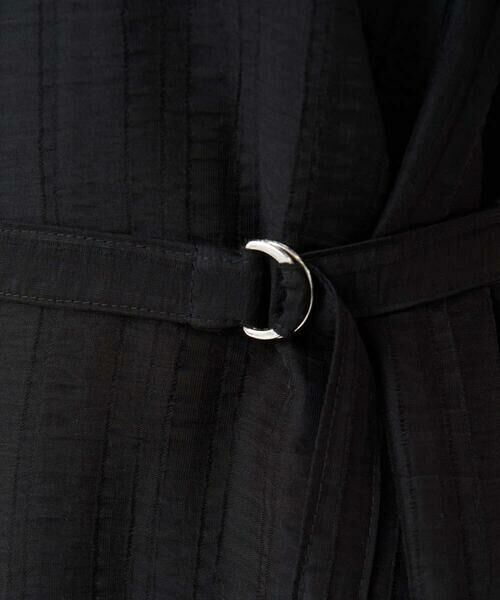 Maison de CINQ / メゾン ドゥ サンク ロング・マキシ丈ワンピース | 【小さいサイズ】ドビーストライプフレアーシルエットワンピース/洗える | 詳細14