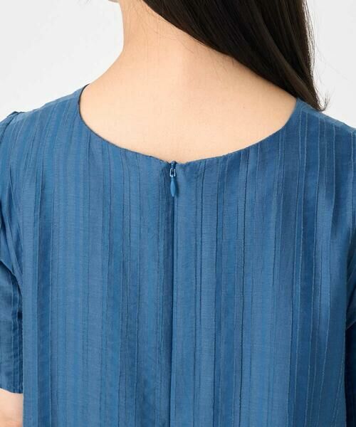 Maison de CINQ / メゾン ドゥ サンク ロング・マキシ丈ワンピース | 【小さいサイズ】ドビーストライプフレアーシルエットワンピース/洗える | 詳細8