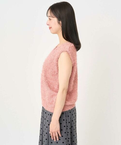 Maison de CINQ / メゾン ドゥ サンク ベスト | 【小さいサイズ】ラメシャギーニットジレ/前後2way/洗える | 詳細10