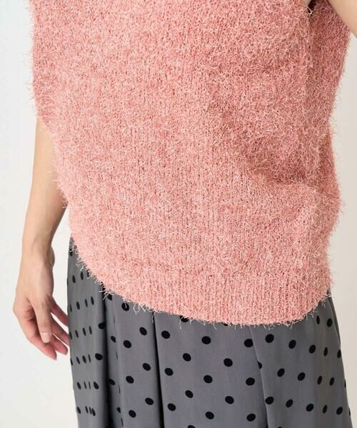 Maison de CINQ / メゾン ドゥ サンク ベスト | 【小さいサイズ】ラメシャギーニットジレ/前後2way/洗える | 詳細13