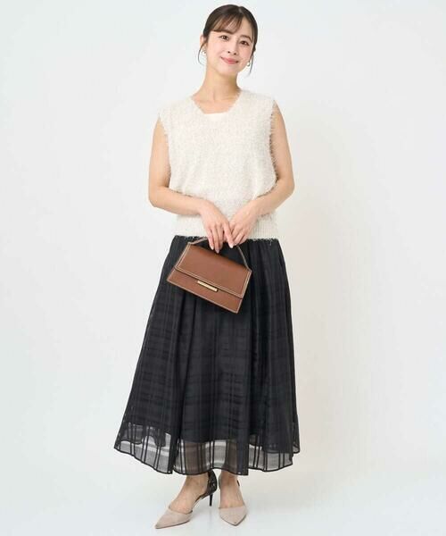 Maison de CINQ / メゾン ドゥ サンク ベスト | 【小さいサイズ】ラメシャギーニットジレ/前後2way/洗える | 詳細22