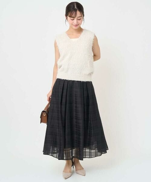 Maison de CINQ / メゾン ドゥ サンク ベスト | 【小さいサイズ】ラメシャギーニットジレ/前後2way/洗える | 詳細24