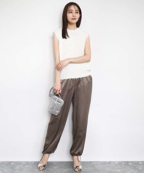 Maison de CINQ / メゾン ドゥ サンク ベスト | 【小さいサイズ】ラメシャギーニットジレ/前後2way/洗える | 詳細30