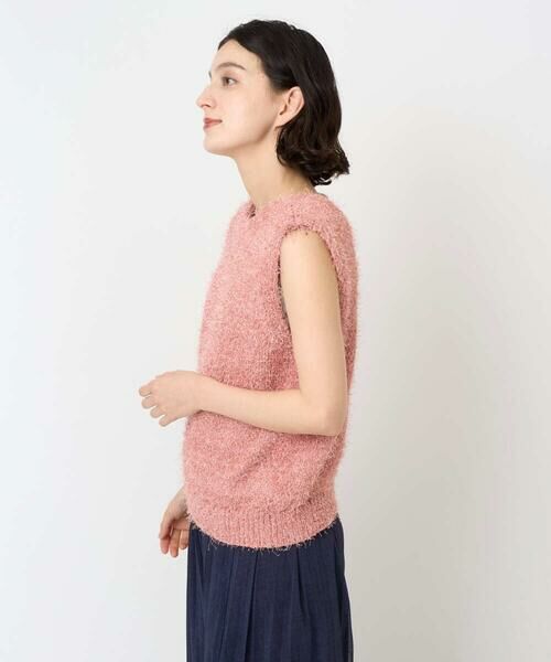 Maison de CINQ / メゾン ドゥ サンク ベスト | 【小さいサイズ】ラメシャギーニットジレ/前後2way/洗える | 詳細7