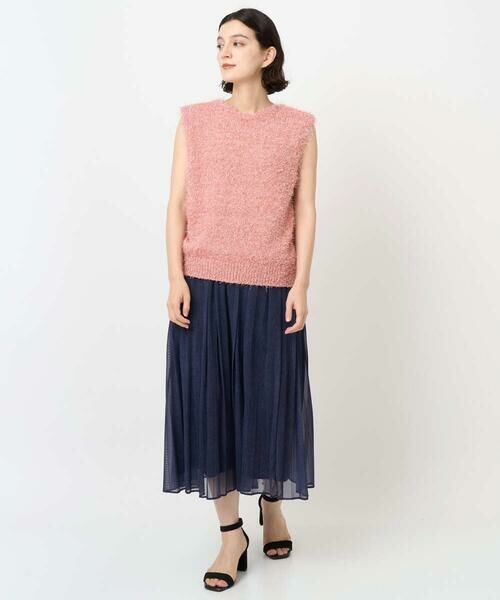 Maison de CINQ / メゾン ドゥ サンク ベスト | 【小さいサイズ】ラメシャギーニットジレ/前後2way/洗える | 詳細8