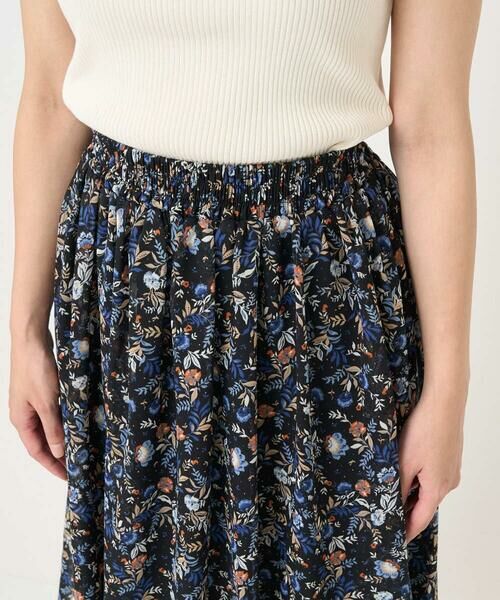 Maison de CINQ / メゾン ドゥ サンク ロング・マキシ丈スカート | 【小さいサイズ】フラワードットプリントシフォンスカート/丈の長さが選べる/洗濯機で洗える/セットアップ対応 | 詳細15
