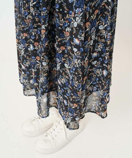 Maison de CINQ / メゾン ドゥ サンク ロング・マキシ丈スカート | 【小さいサイズ】フラワードットプリントシフォンスカート/丈の長さが選べる/洗濯機で洗える/セットアップ対応 | 詳細16